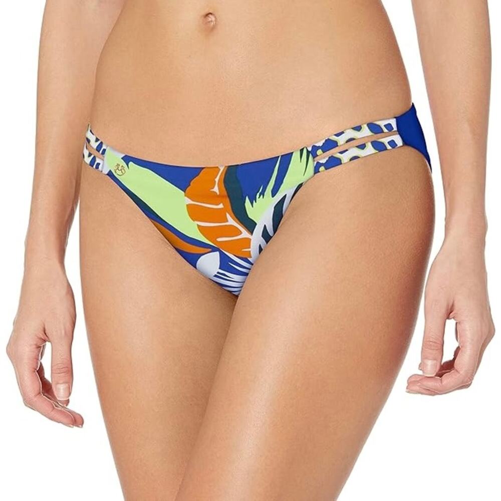 Maaji Love Stories Split Strap Reversible Bikini Bottom XL‎ Cobalt Blue